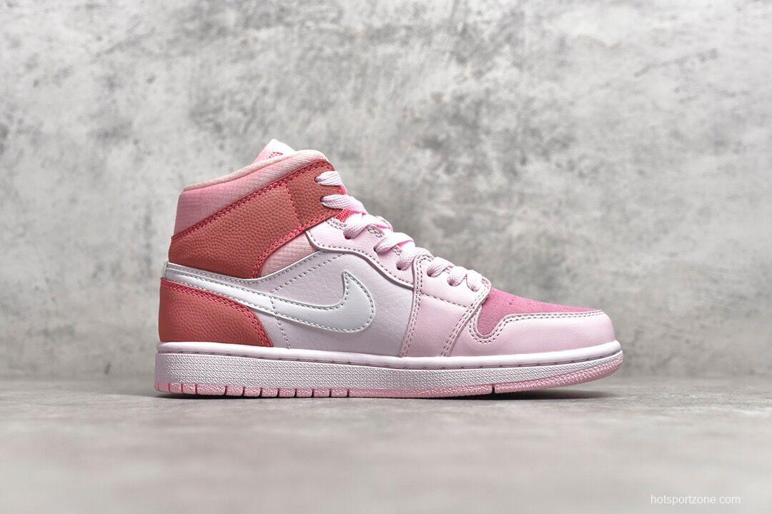 Air Jordan 1 Mid Digital Pink（woman）