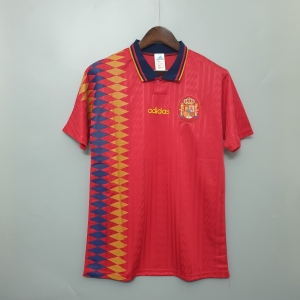 retro shirt Spain 1994 home Soccer Jersey