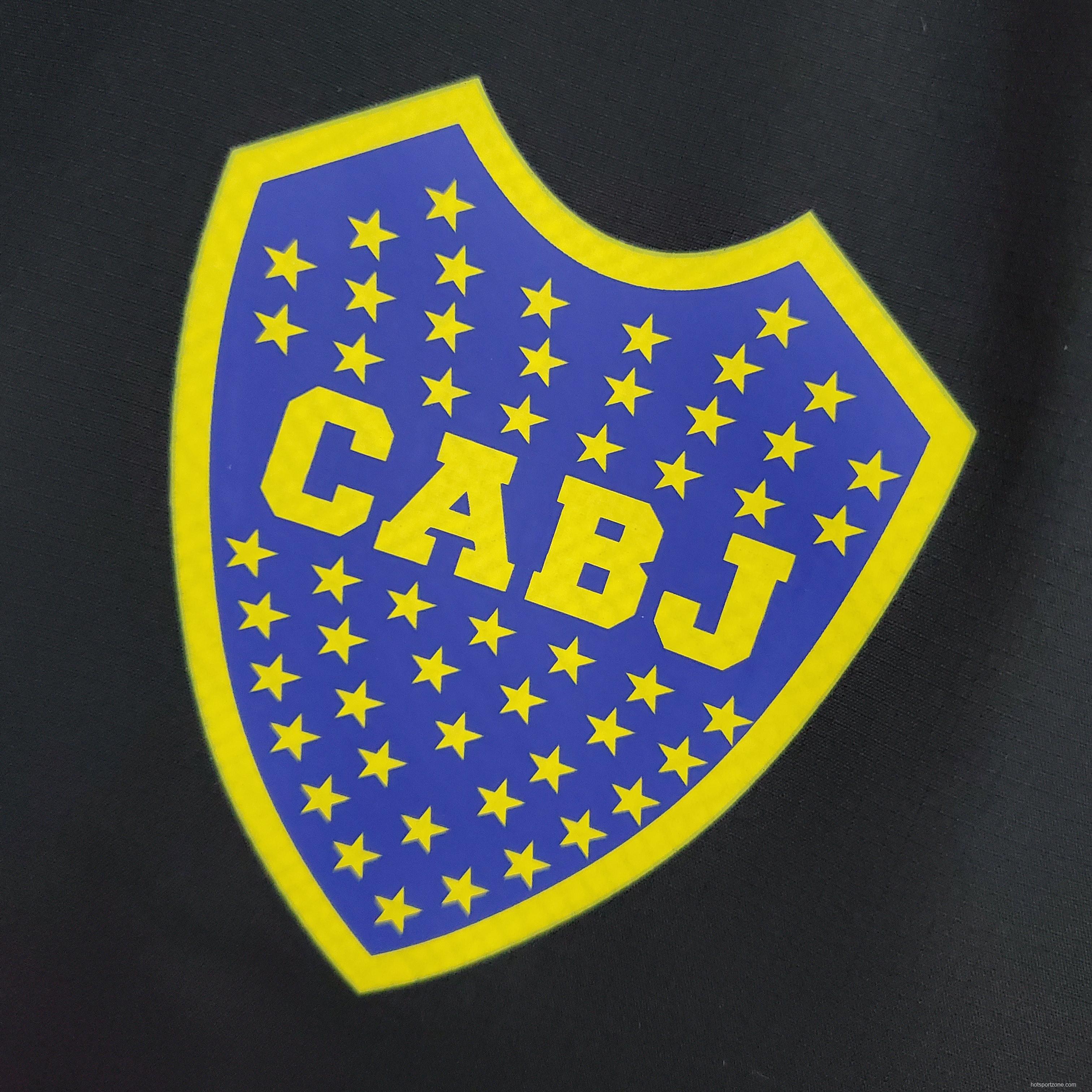 2022 Boca Juniors Windbreaker Black Soccer Jersey