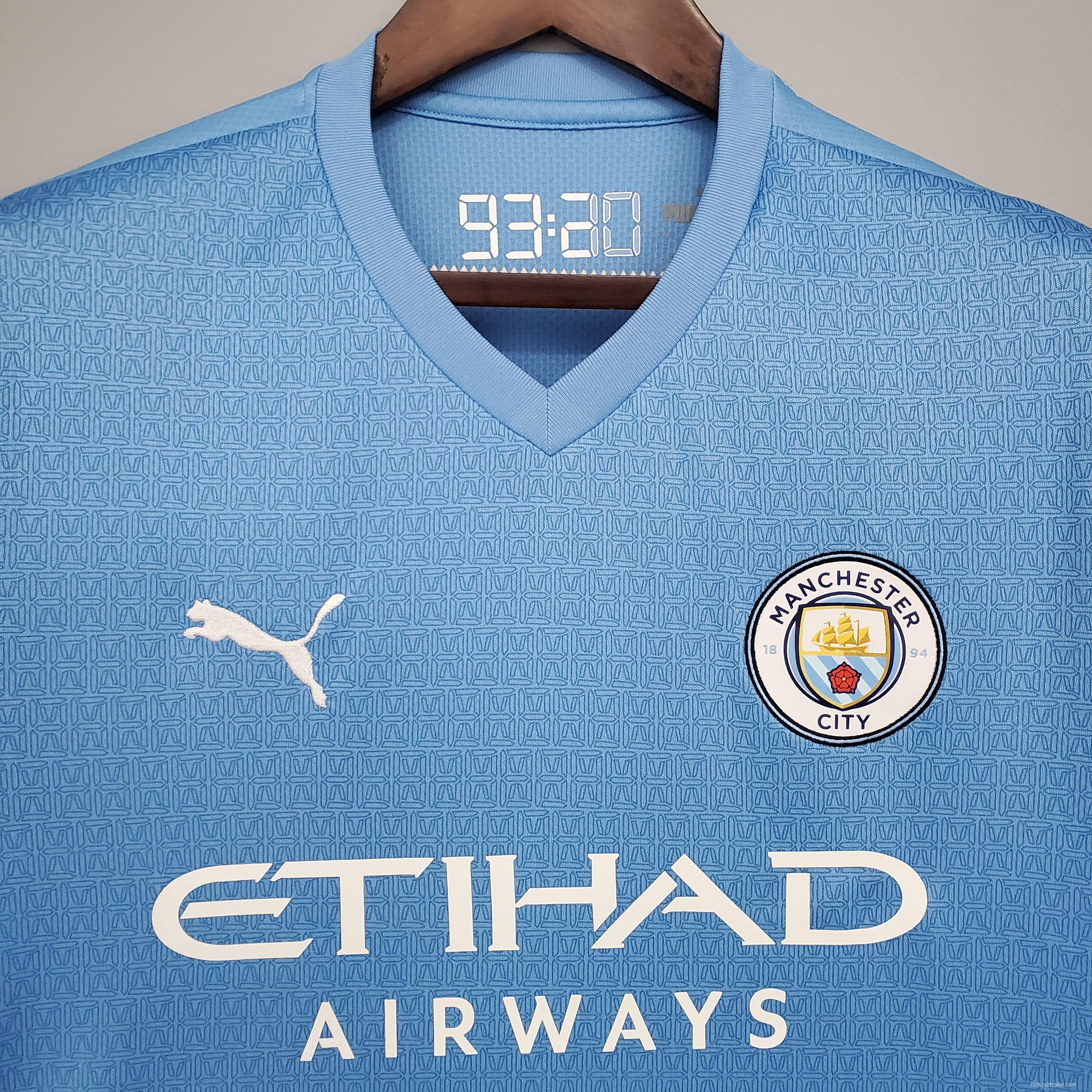 21/22 Manchester City home Soccer Jersey