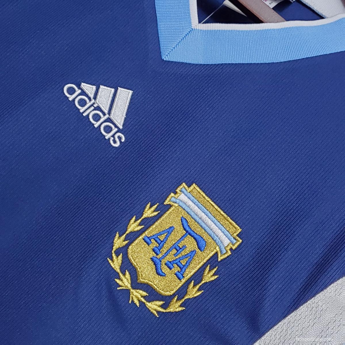 Retro Argentina 1998 away Soccer Jersey