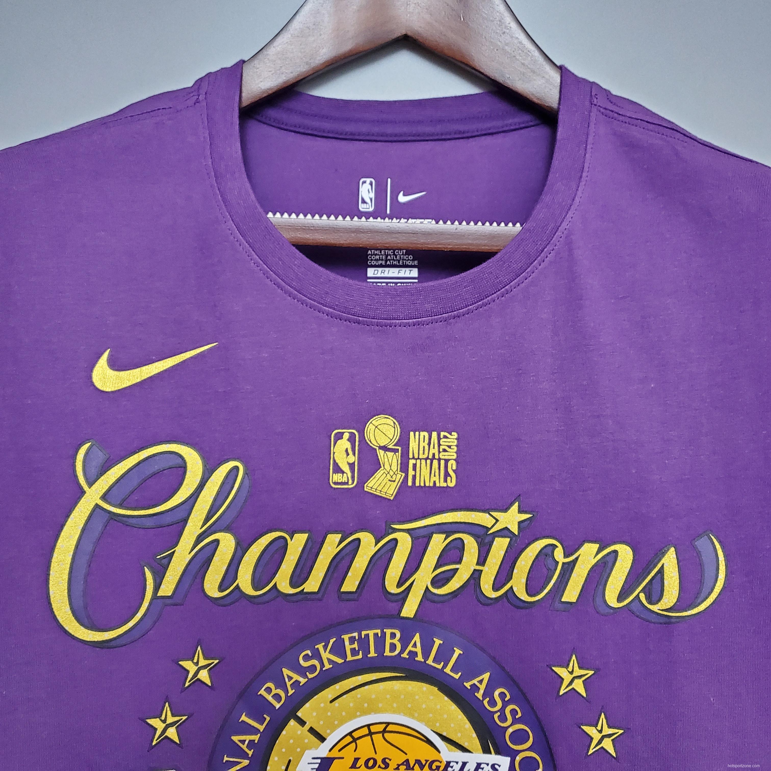 Lakers championship shirt purple