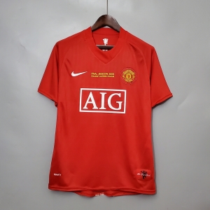Retro 07/08 Manchester United Champions League version home Soccer Jersey