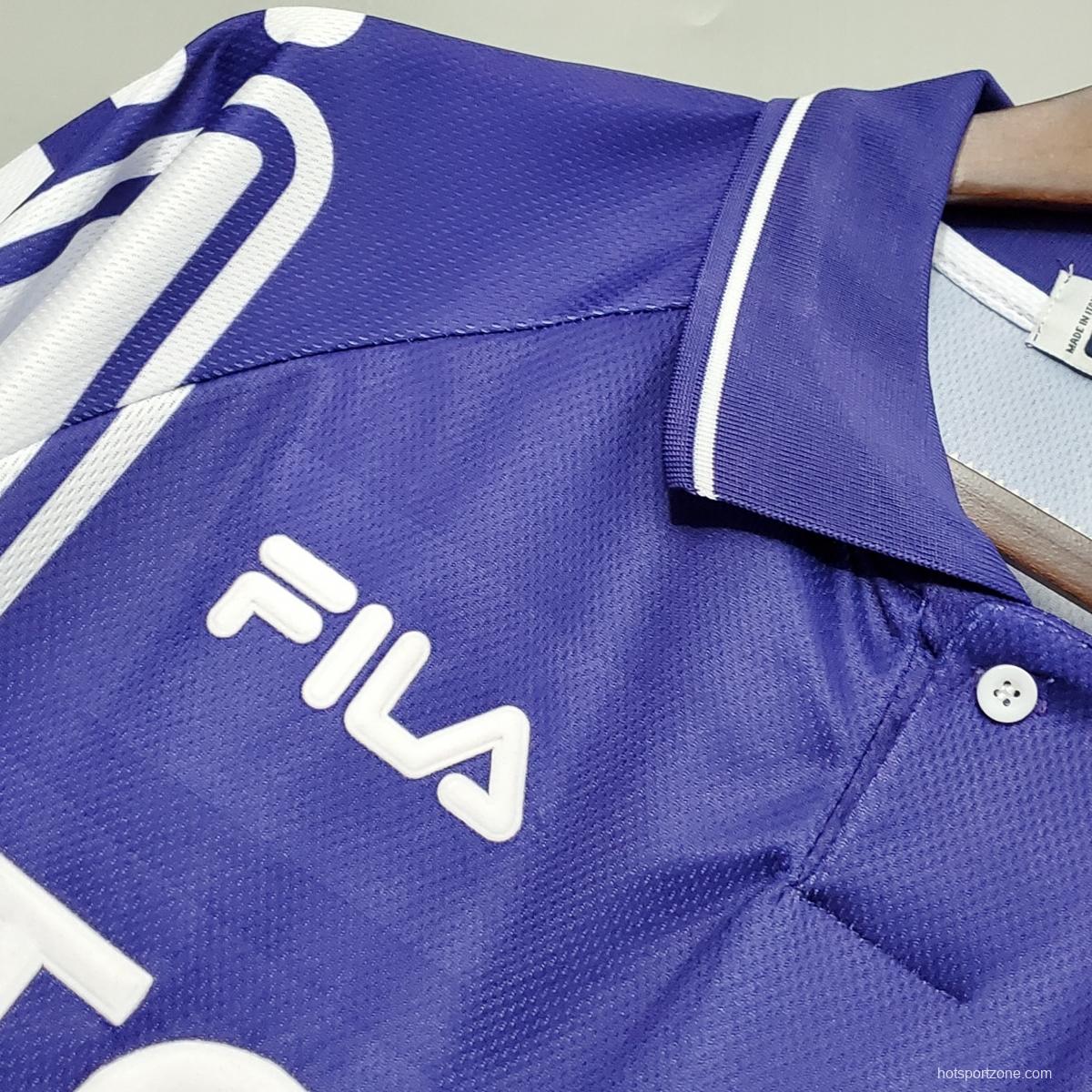 Retro 99/00 Fiorentina home Soccer Jersey