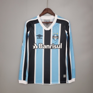 21/22 Long sleeve Gremio home Soccer Jersey