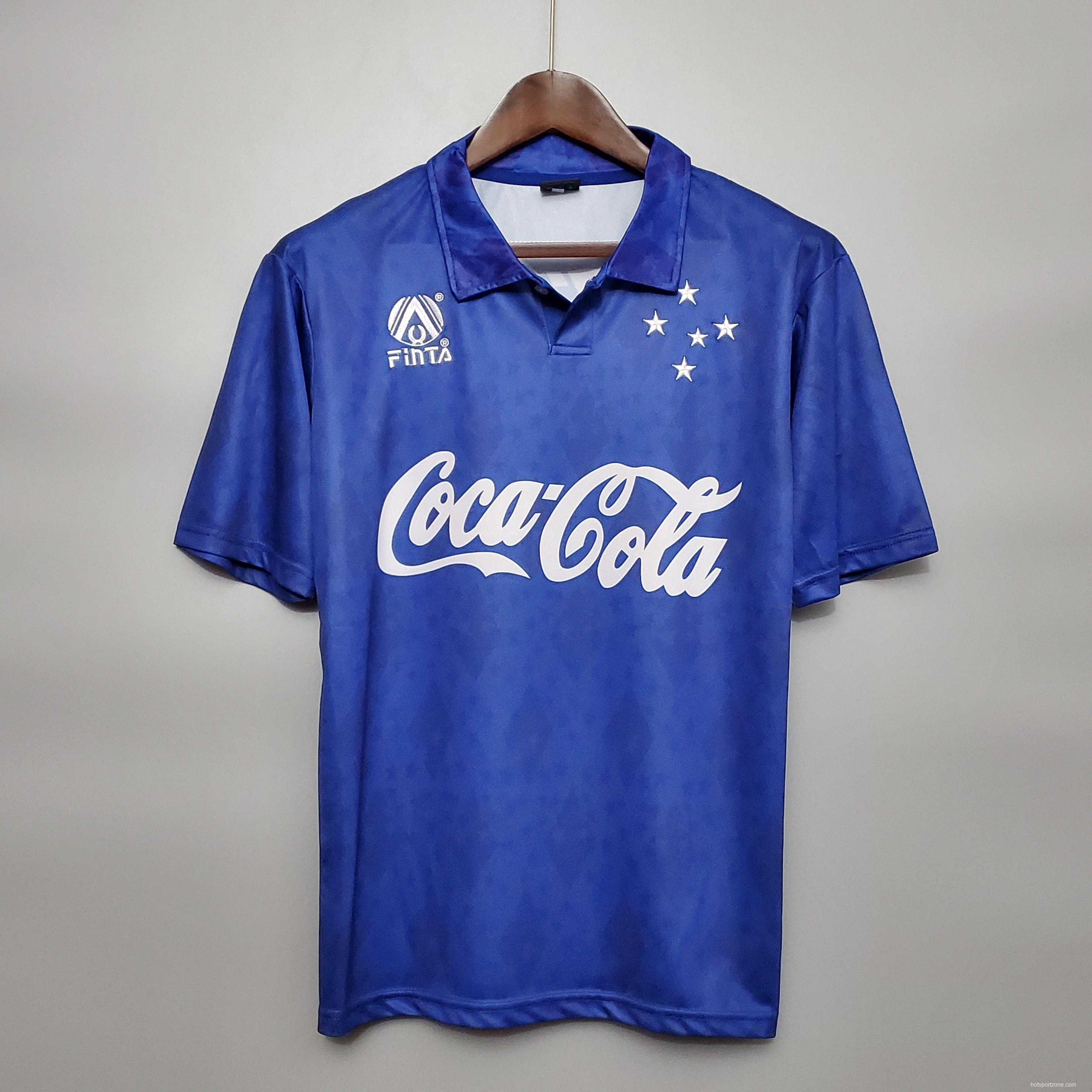 Retro Cruzeiro 93/94 home Soccer Jersey
