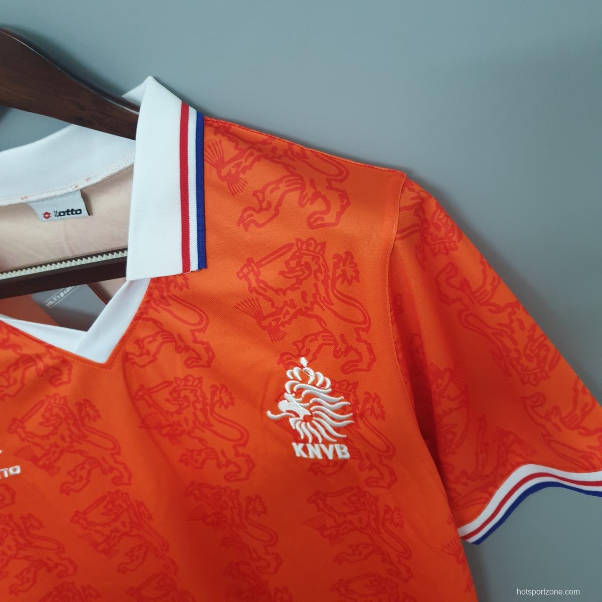 Netherlands 1995 retro shirt home Soccer Jersey