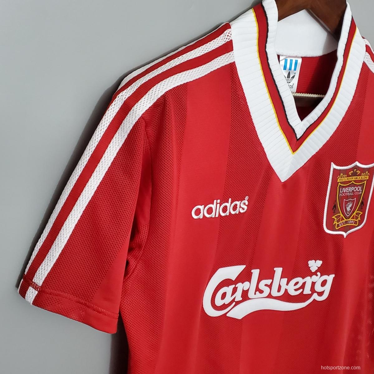Retro 96/97 Liverpool home Soccer Jersey