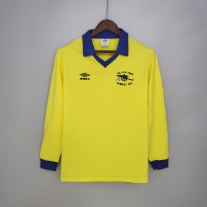 Retro long sleeve Arsenal 71/79 away yellow Soccer Jersey