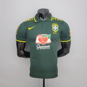 POLO Brazil Dark Green Soccer Jersey