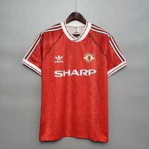 Retro 90/92 Manchester United home Soccer Jersey