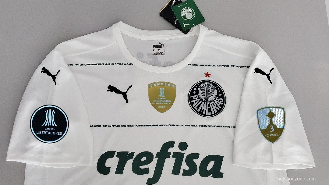 22/23 all sponsor Palmeiras away Soccer Jersey