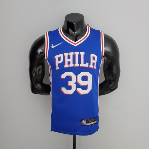75th Anniversary Philadelphia 76ers HOWARD#39 Blue NBA Jersey