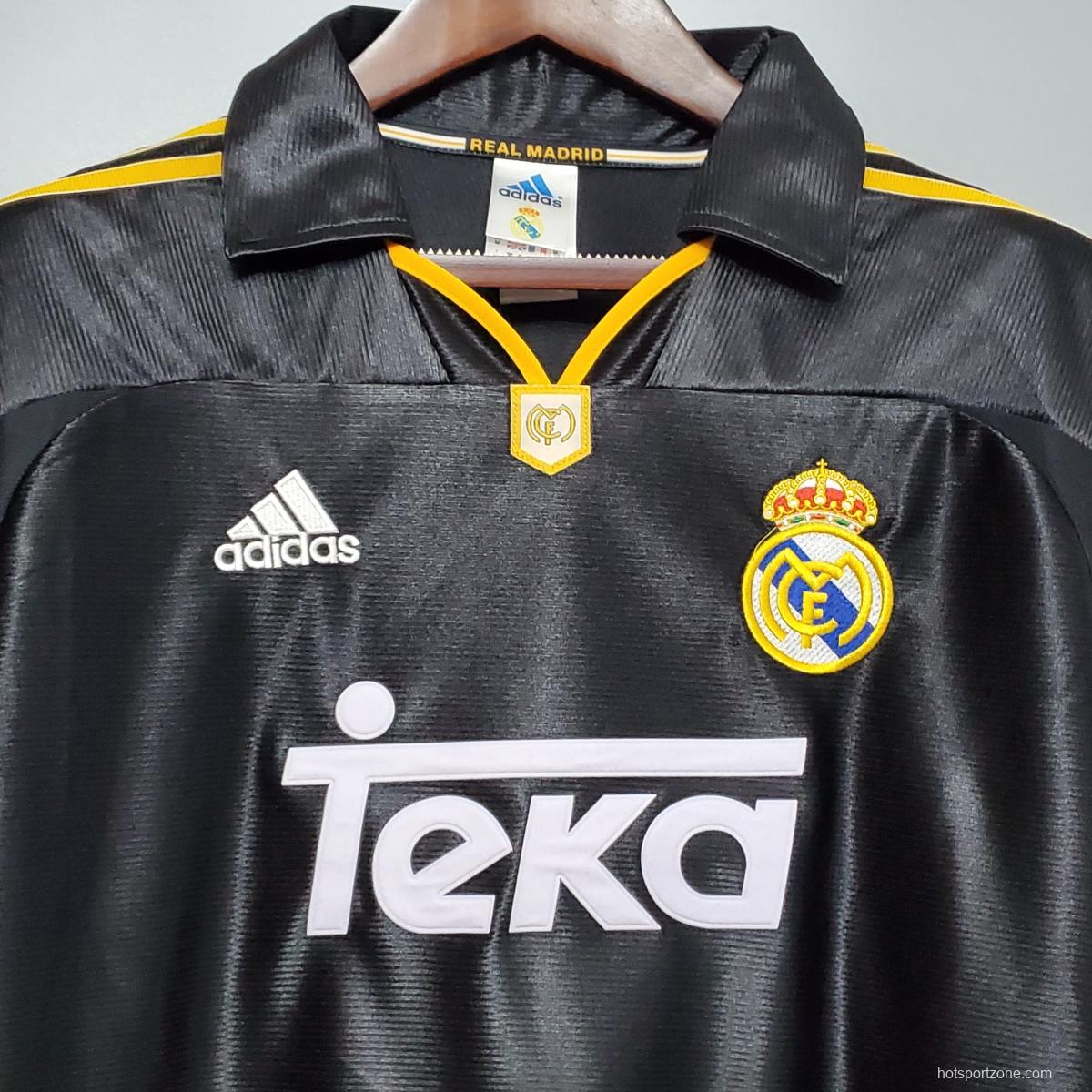 Retro 99/00 Real Madrid Third Black Jersey