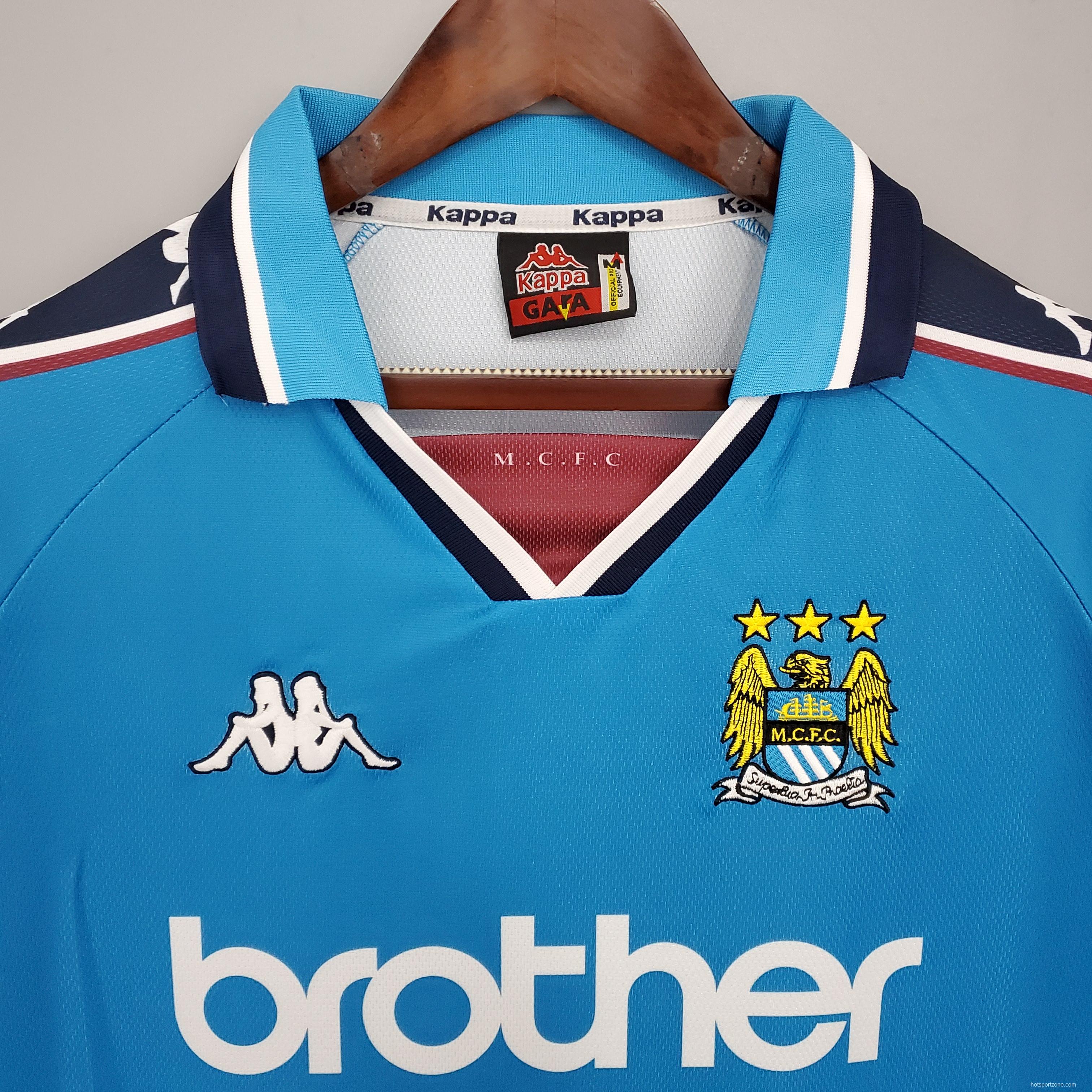 Retro Manchester City 97/99 home Soccer Jersey