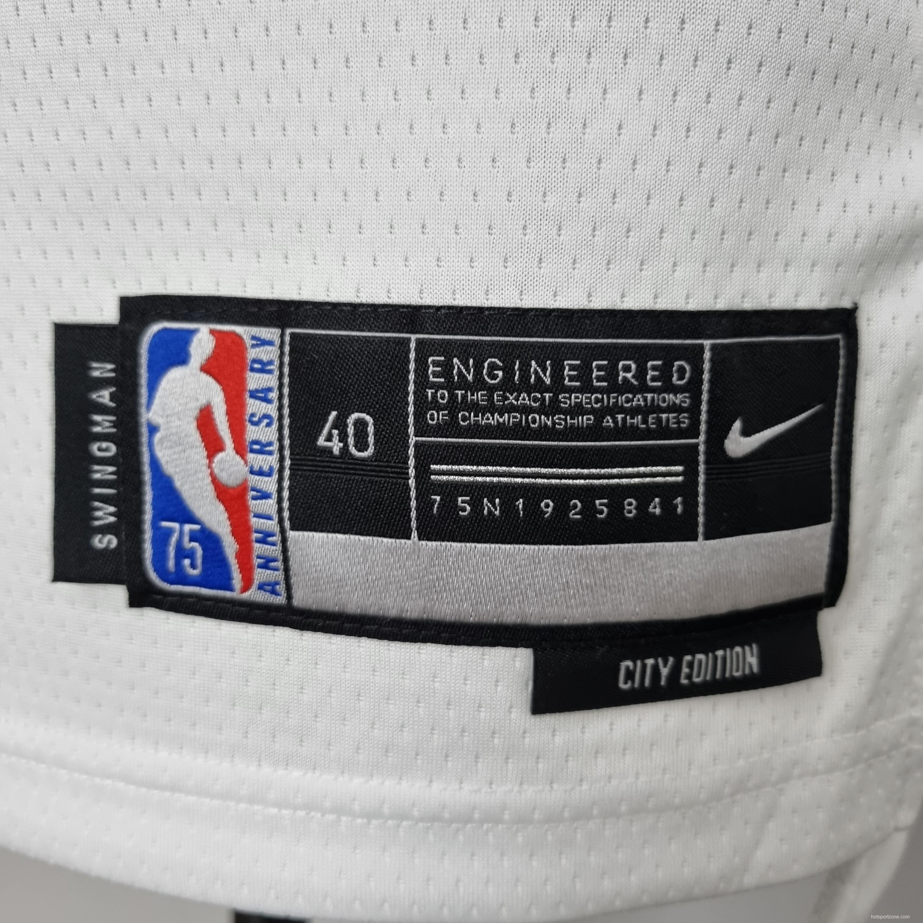 75th Anniversary Randle #30 New York Knicks White NBA Jersey