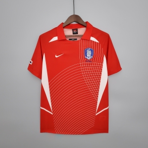 Retro 2002 Korean Red Soccer Jersey