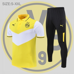 Borussia Dortmund POLO kit yellow and white (not supported to be sold separately)