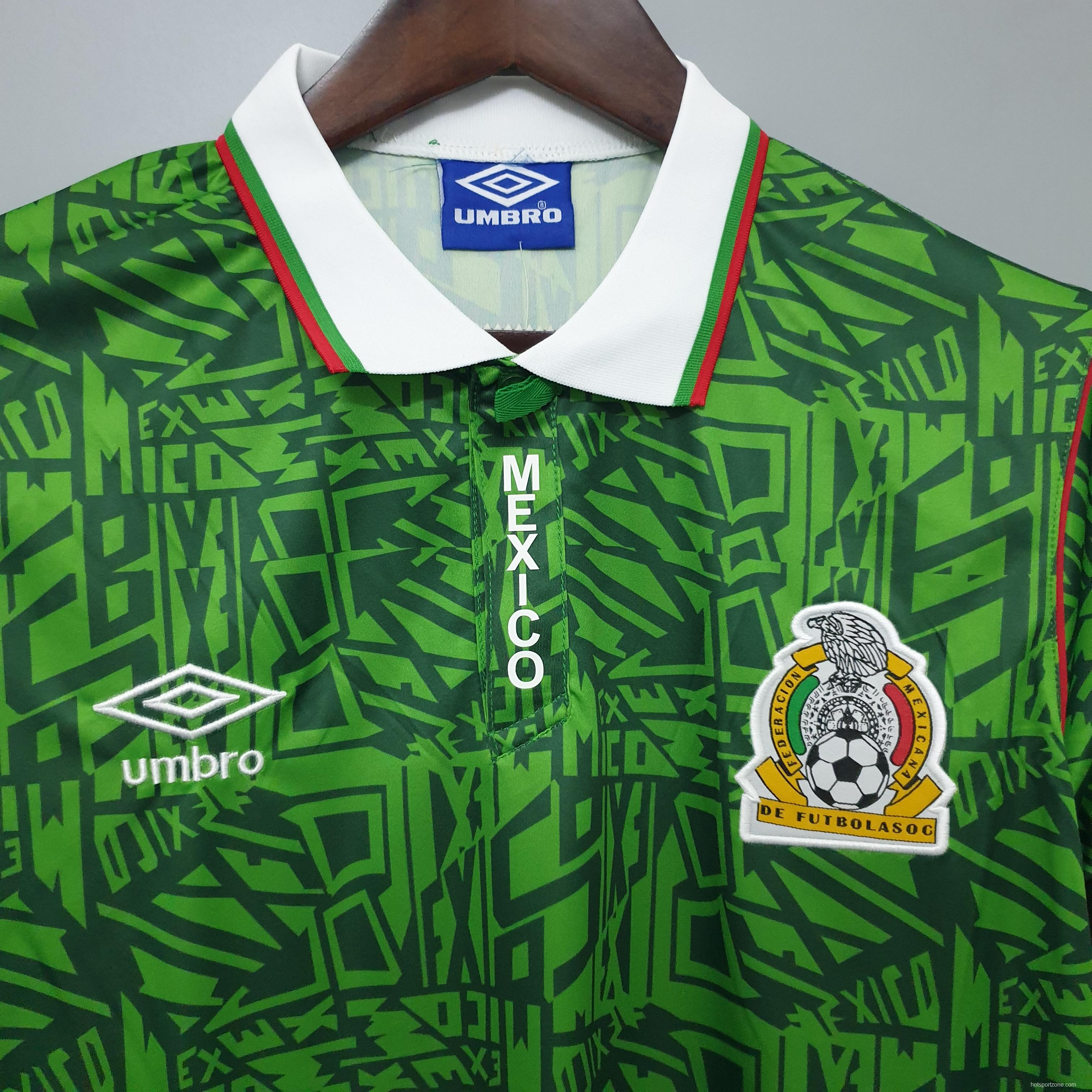 Mexico 1994 retro shirt home Soccer Jersey