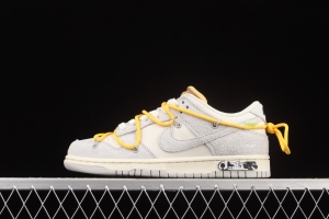 OFF-White x NIKE DUNK Low OW suede SB buckle rebound fashion casual board shoes DJ0950-109