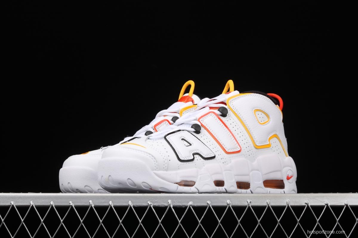 NIKE Air More Uptempo 96 QS Pippen Primary Series Classic High Street Leisure Sports Culture Basketball shoes DD9223-100