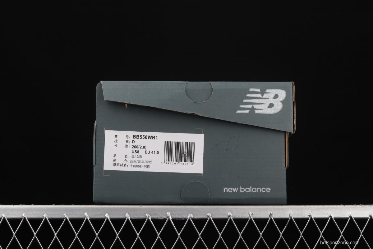 New Balance BB550 series new balanced leather neutral casual running shoes BB550WR1
