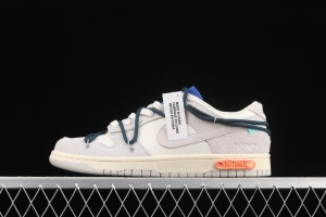 OFF-White x NIKE DUNK Low 12 of 50 OW suede SB buckle rebound fashion casual board shoes DJ0950-111,
