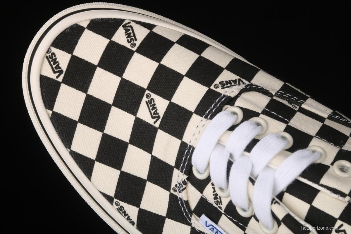 Vans Vault OG Era Lx Vance 20ss high-end branch line black and white checkerboard letter low-top canvas board shoes VN0A4BV4R6R