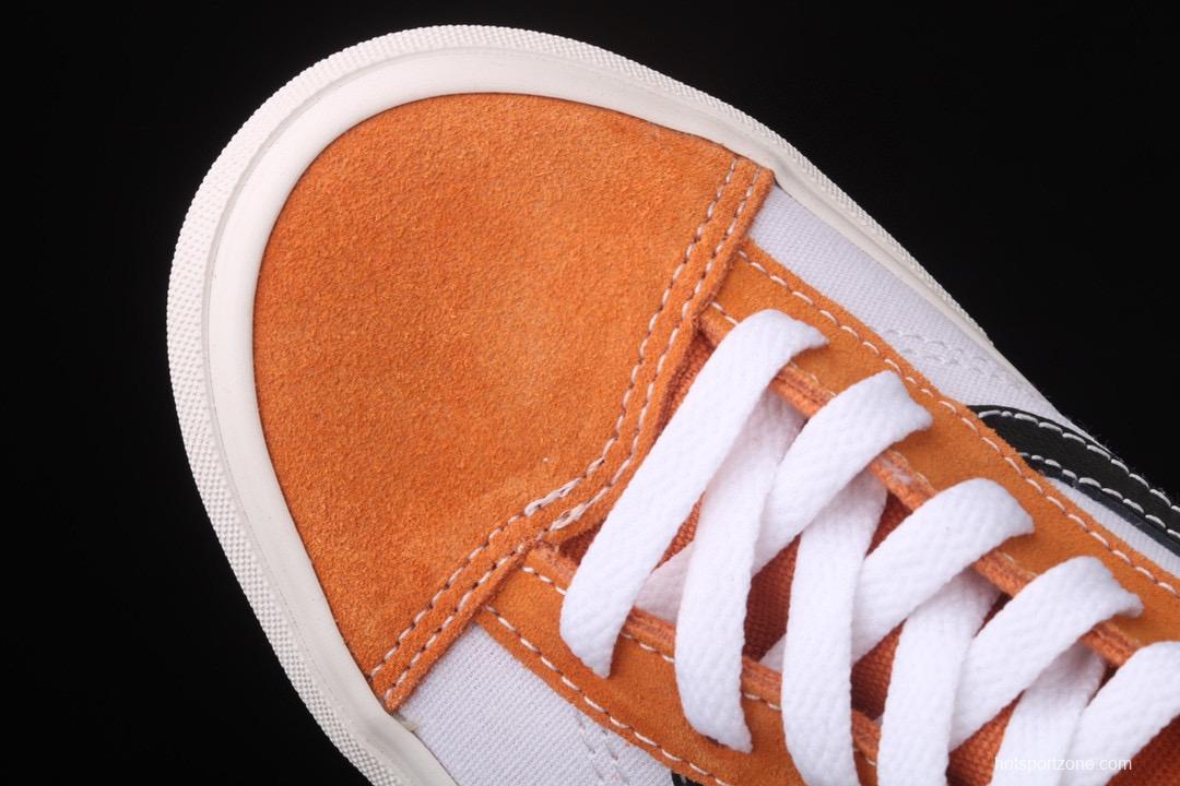 Vans Style 36 caramel orange and white small head splicing low-help couple casual board shoes VN0A3DZ3WZ5