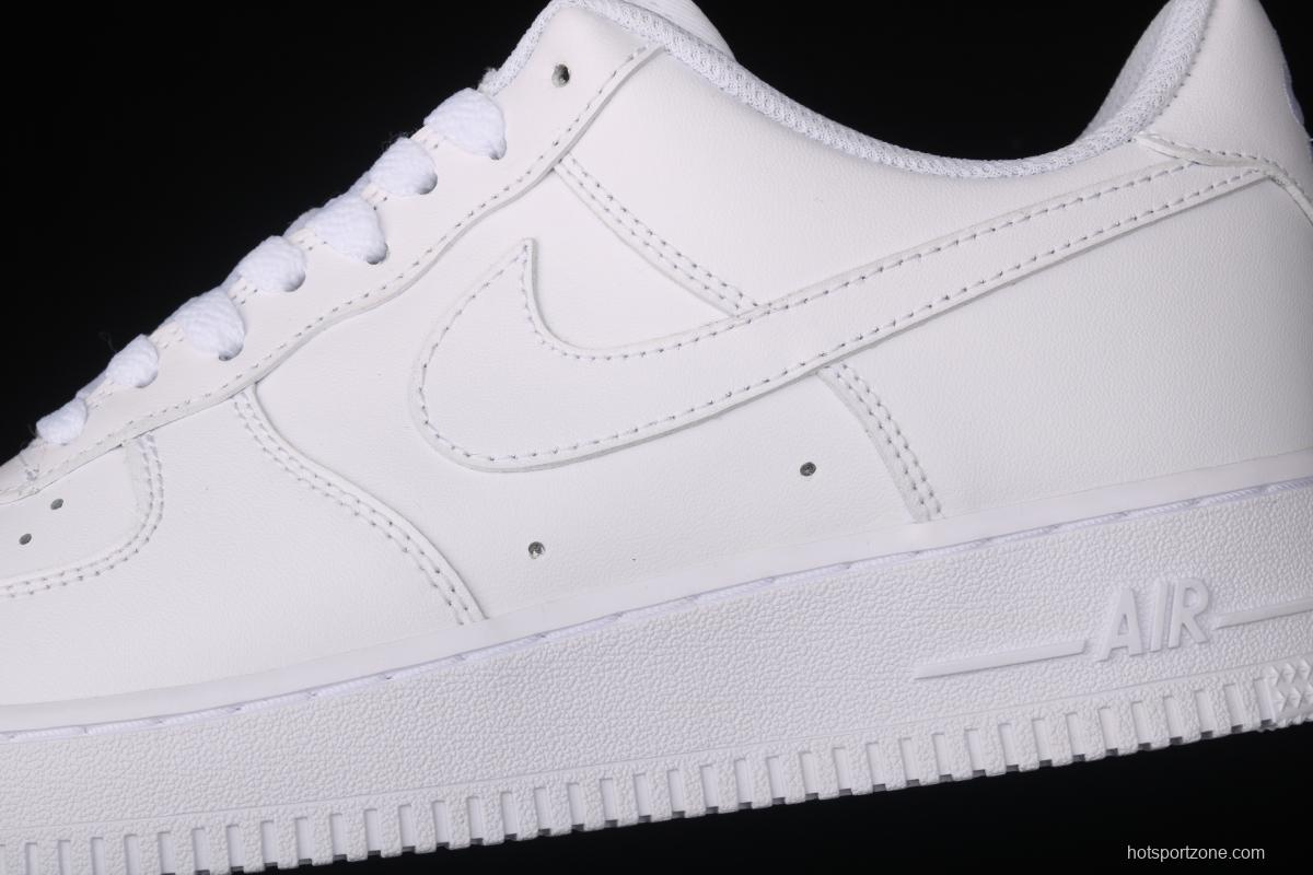 21NIKE Air Force 1x07 all-white low-top leisure sports shoes 315122-111,