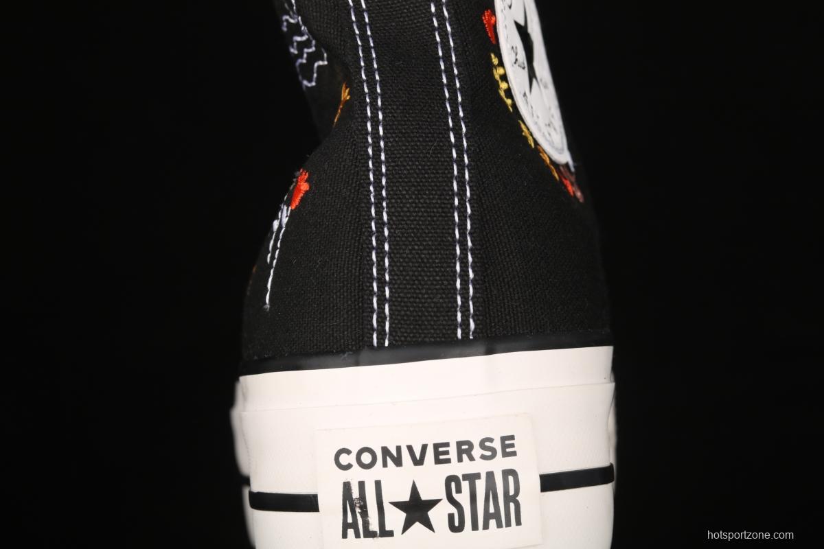 Converse All Star Lift fashionable thick-soled high-upper canvas shoes 571085C