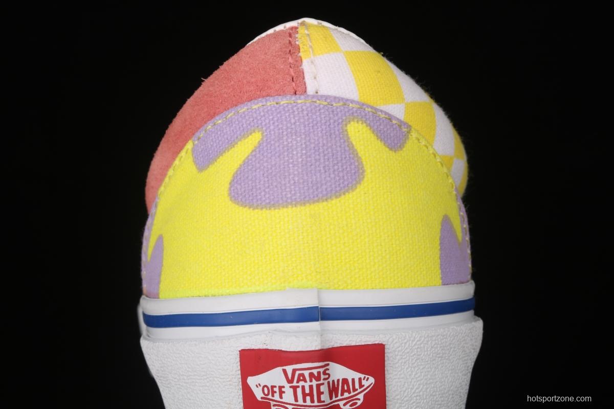 Vans Era SpongeBob theme animation joint series pie star mandarin duck pink yellow low-top casual board shoes VN0A54F19ES