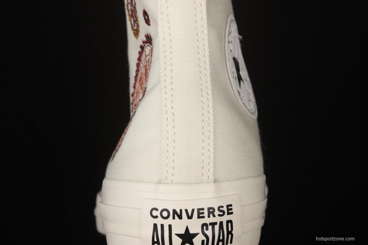 Converse All Star Converse cashew flower series high upper board shoes 572544C