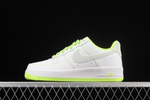 NIKE Air Force 1x 07 Low lemon yellow 3M reflective low-top casual board shoes 350823-002