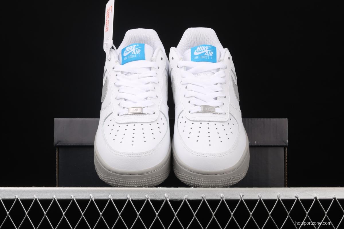 NIKE Air Force 1 Low NBA Flying Man Carter personal PE White Lake Blue 3M reflective low-top casual board shoes CK5433-200