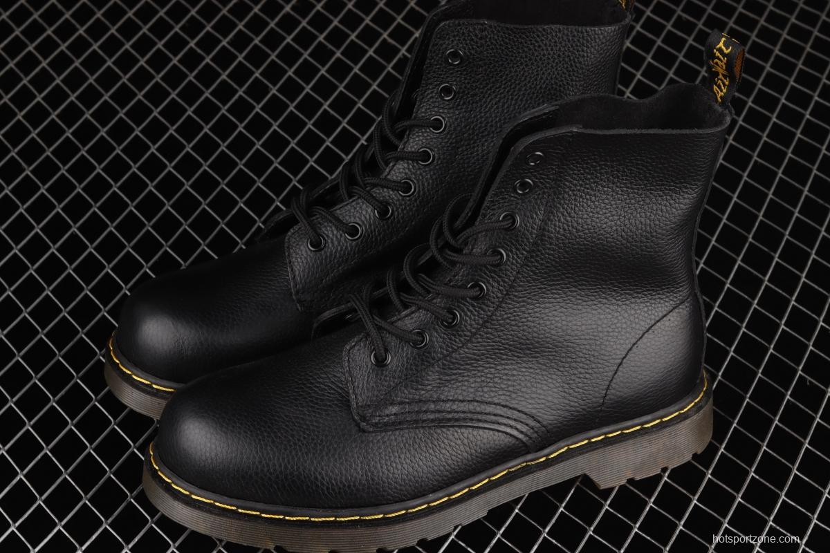 Dr.martens Martin Boot 1460 Series Litchi pattern soft Leather Gao Bang R11822206