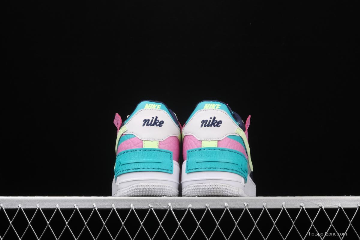 NIKE Air Force 1 ShAdidasow light weight heightened low-top 100-board shoes CK3172-001