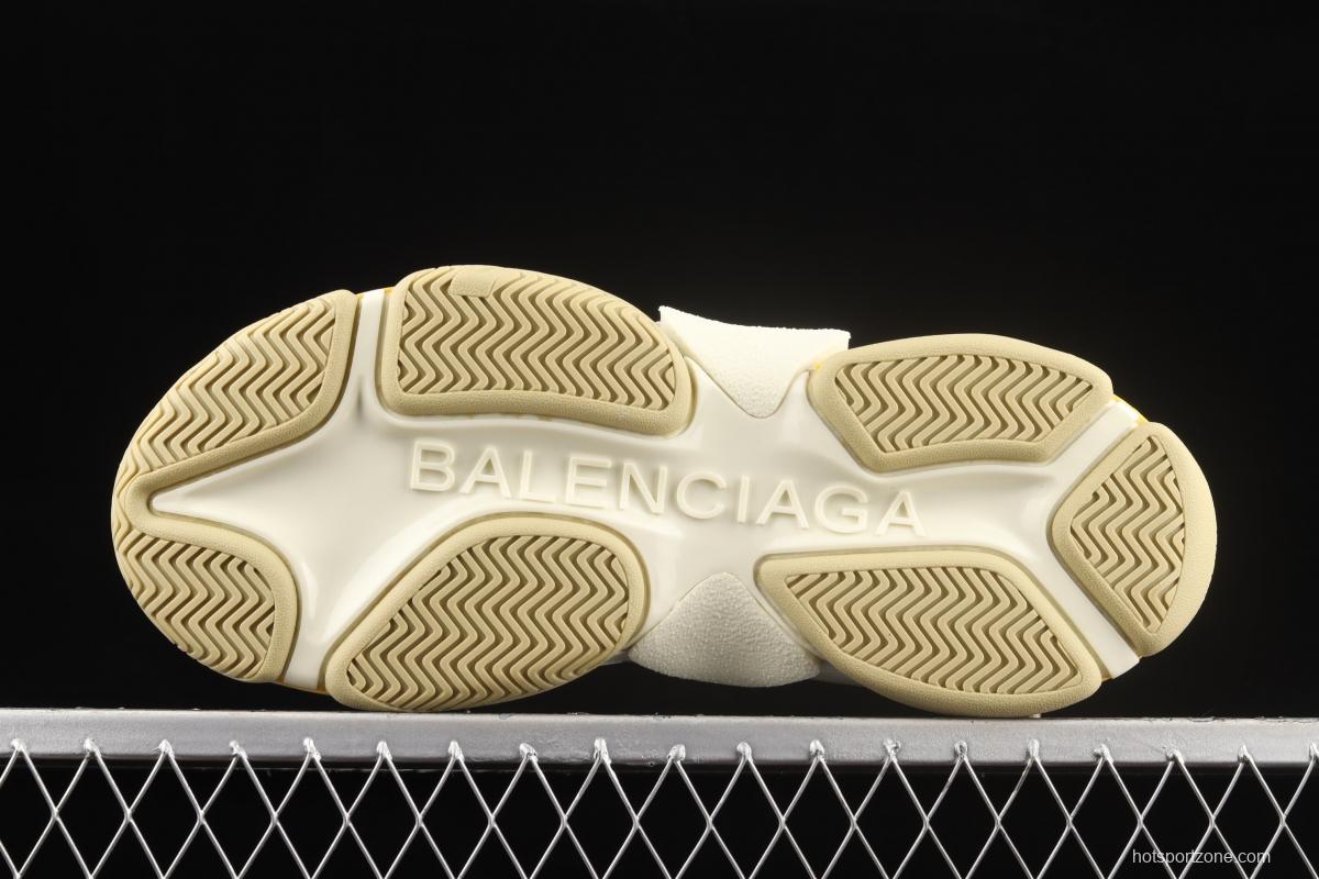 Gucci x Balenciaga Triple S joint style spliced cloth retro daddy shoes UMO209766