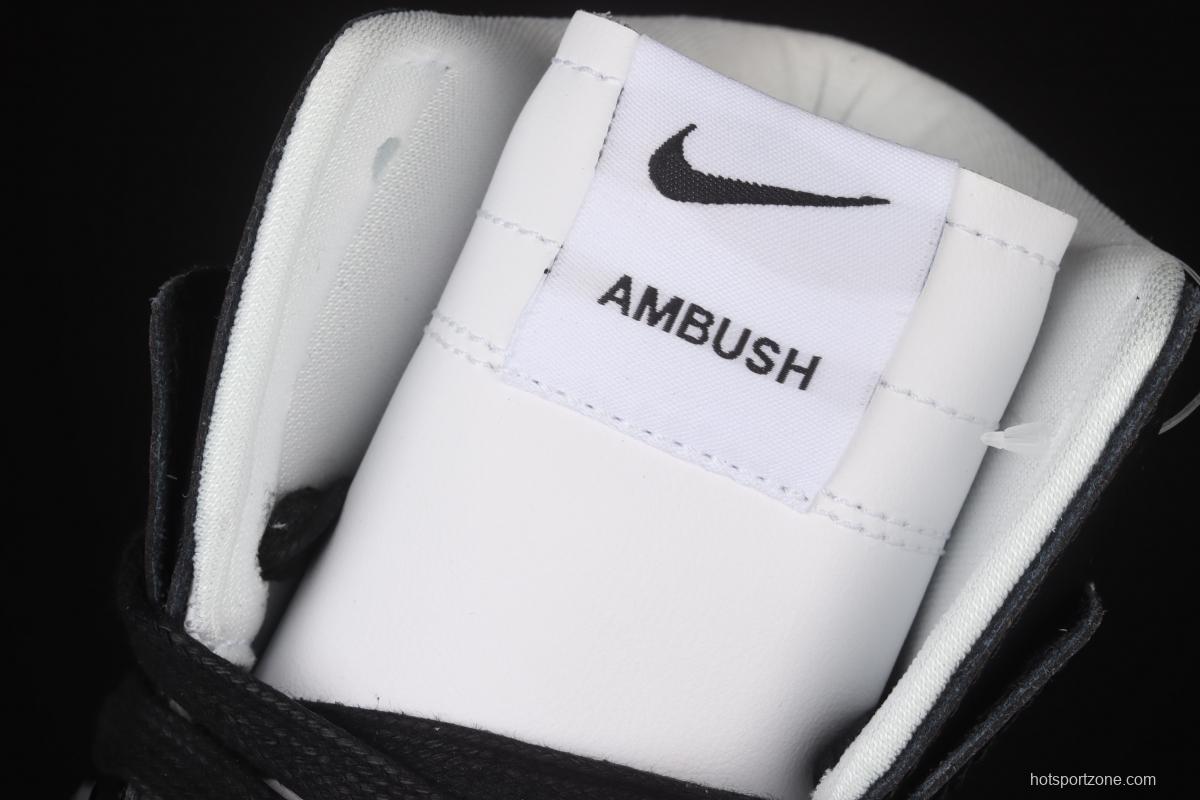 Ambush x NIKE DUNK High Black black and white panda high-top casual board shoes CU7544-001