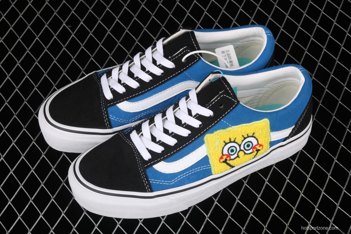 SpongeBob x Vans Old Skool 2021 summer yen limited edition low-top casual board shoes VN0A38G19XD