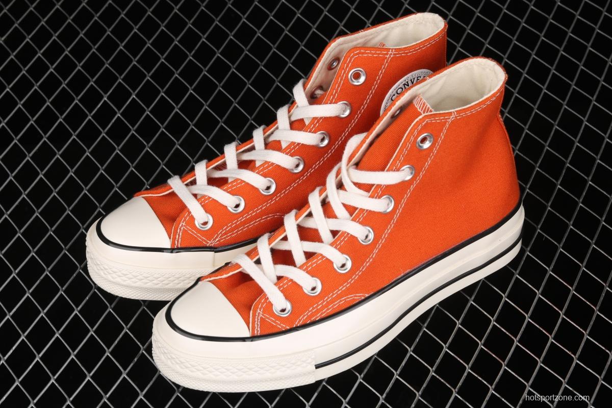 Converse Chuck 70s spring new color bonfire orange matching high-top casual board shoes 171475C