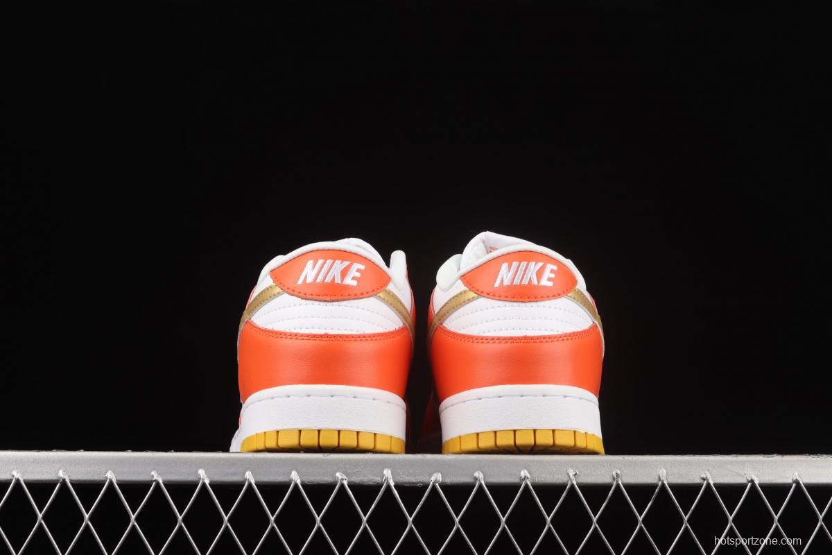 NIKE DUNK Low Golden Orange Platinum Orange SB rebound Fashion Leisure Board shoes DQ4690-800