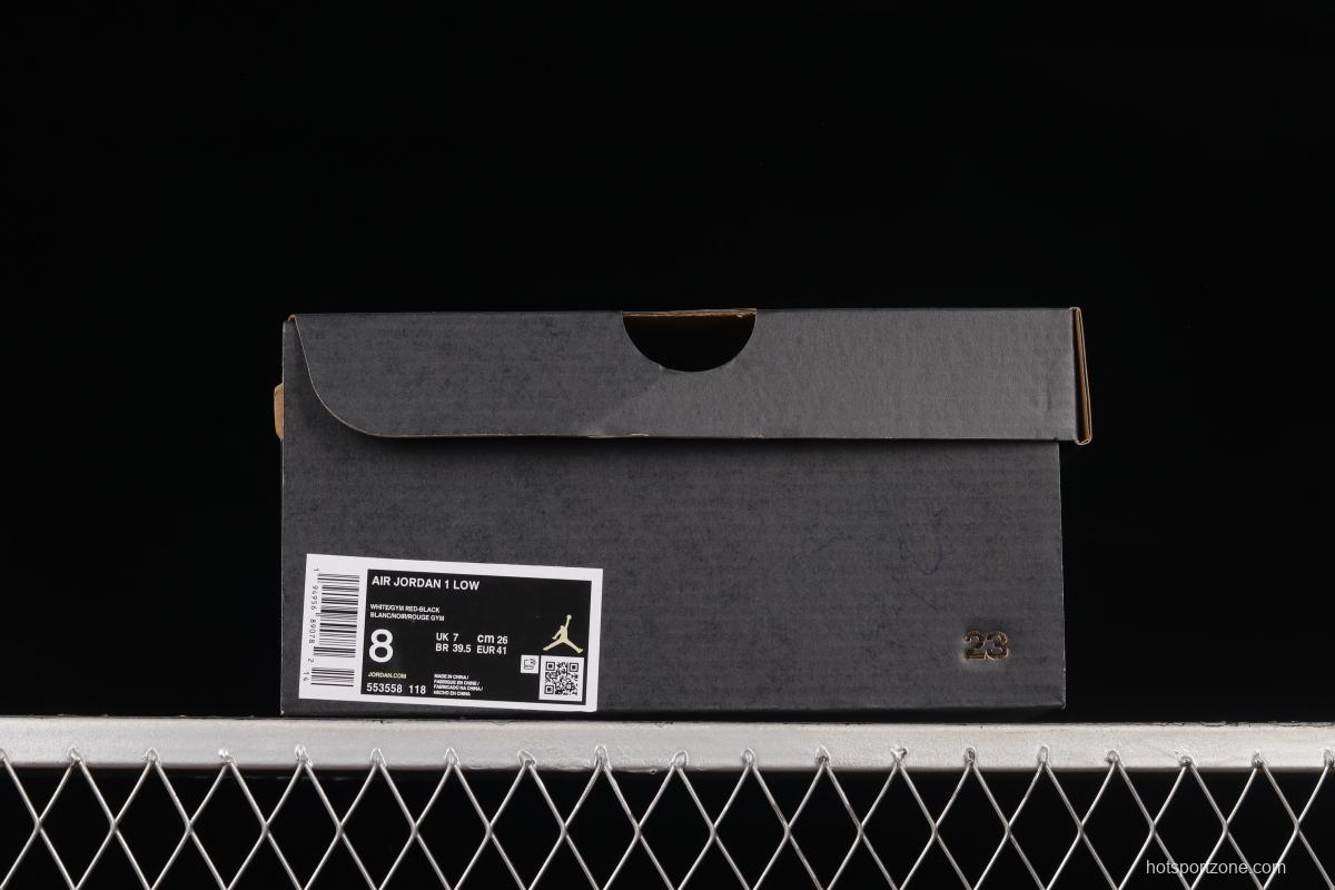 Air Jordan 1 Low Custom Version Vibe Flavor Deconstruction Sports Culture Basketball Shoes 553558-118