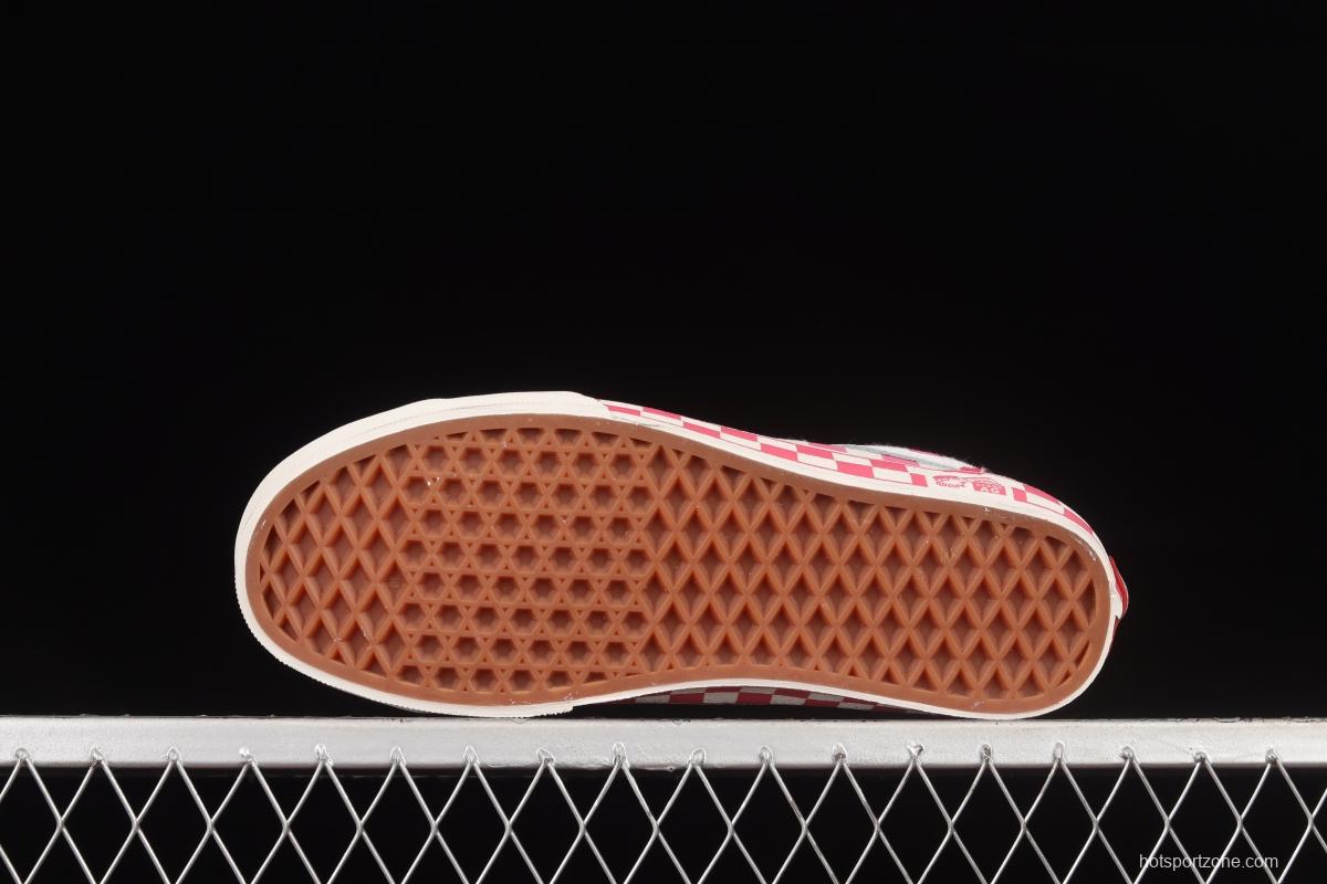 Vans Style 36 Anaheim Pink and White Checkerboard Low Help Casual Board Shoes VN0A38GF2U9