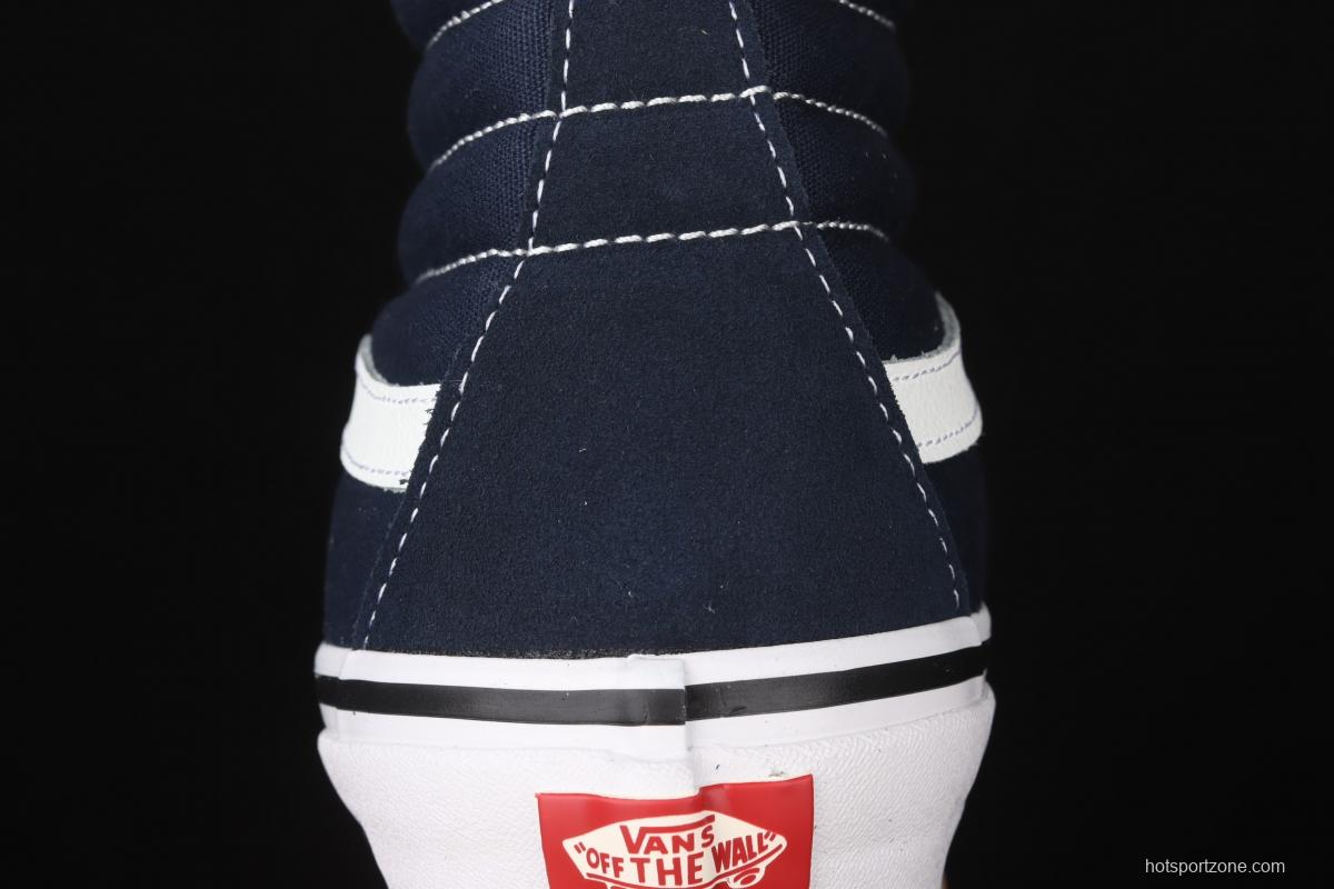 Vans Sk8-Hi Lx Anaheim dark blue high-top sports board shoes VN0A38GF9GK