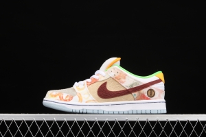 F version large box NIKE SB DUNK Low CNY joint style Chinese mandarin duck tie-dyed low-top skateboard shoes CV1628-800