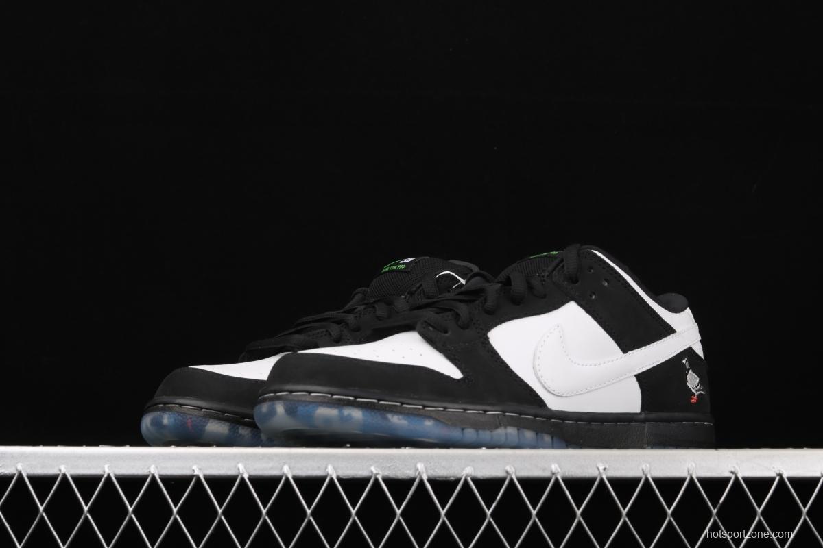 Jeff Staple x NIKE SB DUNK Low Pigeon 3.0Black and White Panda Pigeon low side Classic Leisure Sports Board shoes BV1310-013 