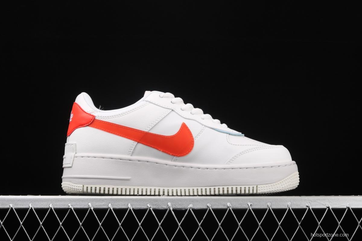 NIKE Air Force 1 ShAdidasow light weight heightened low-top board shoes CQ9503-100