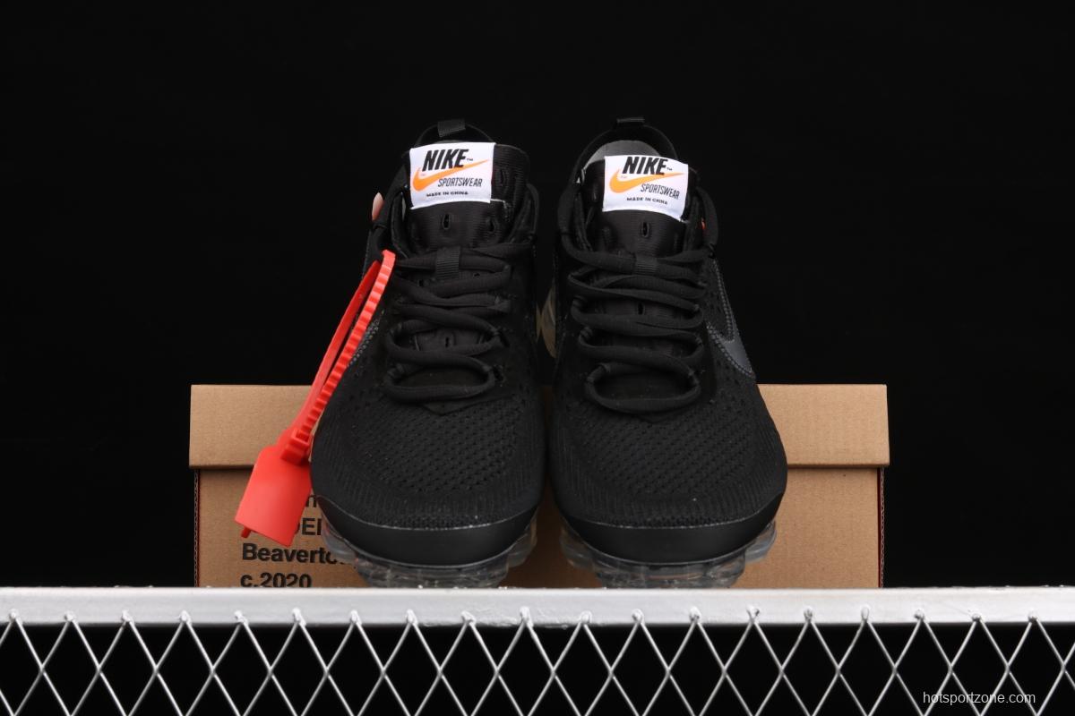 OFF-White x NIKE Vapor Max joint name steam air cushion jogging shoes AA3831-002