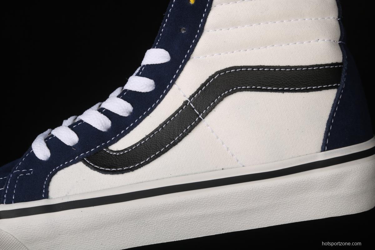 Vans Sk8-Hi Dx blue and white color high-top casual board shoes VN0A38GF4UJ